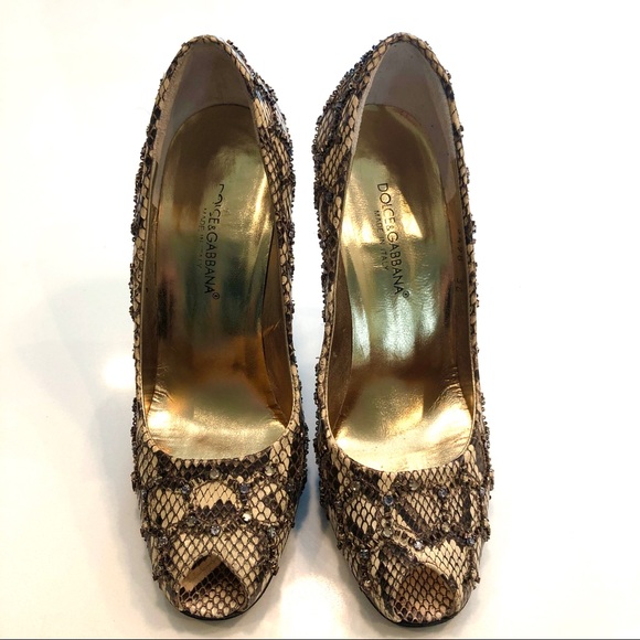 DOLCE & GABBANA Python Heels - Picture 8 of 11